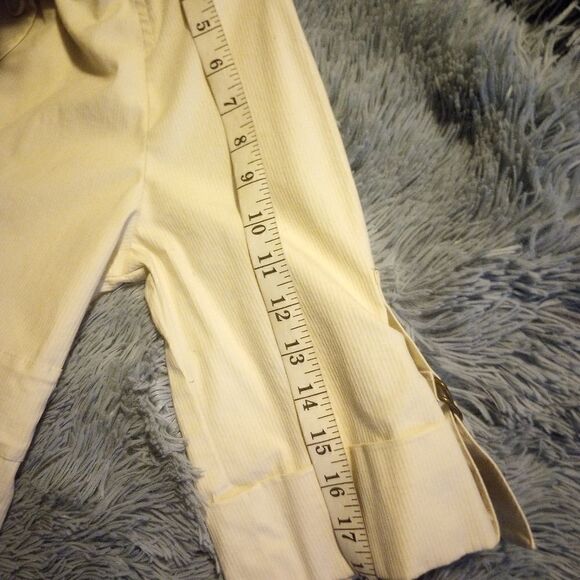 Loft ribbed high collar blazer/top half sleeve with buckle accent - Picture 9 of 11